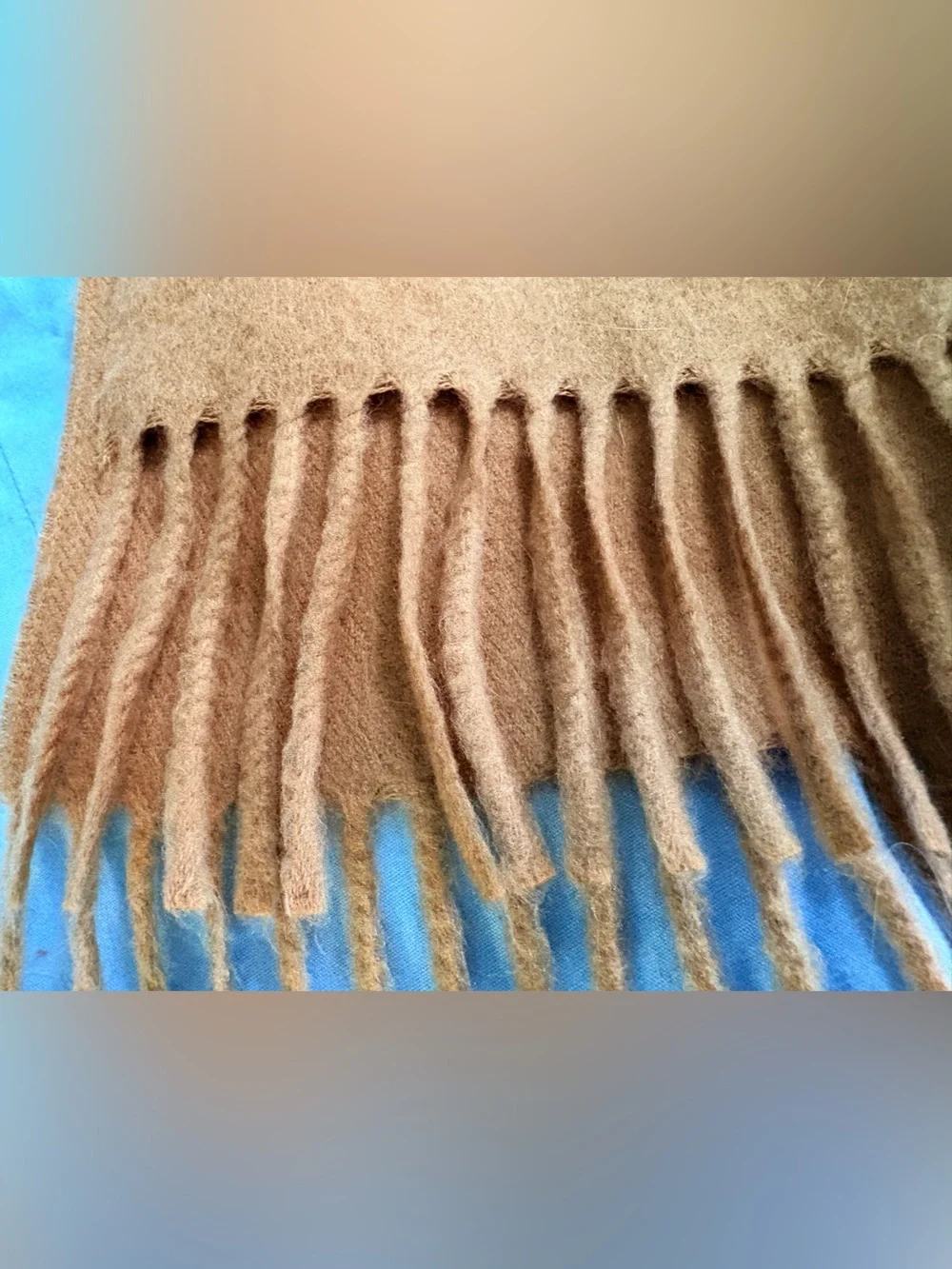 Christian Dior Cashmaire Scarf por Homme Camel Tan